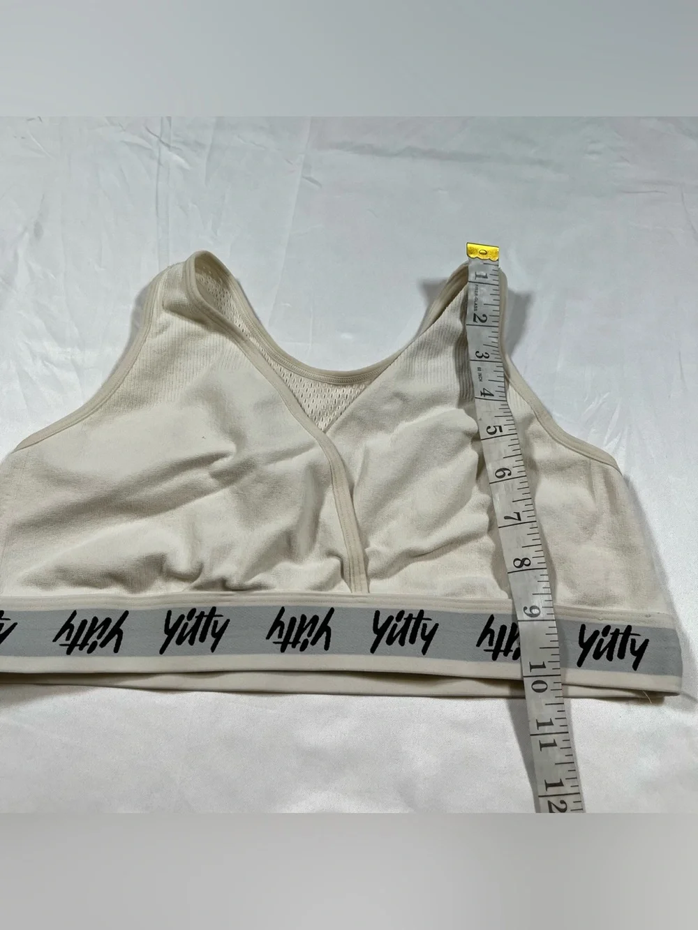 Yitty women’s‎ sports bra unpadded size L white